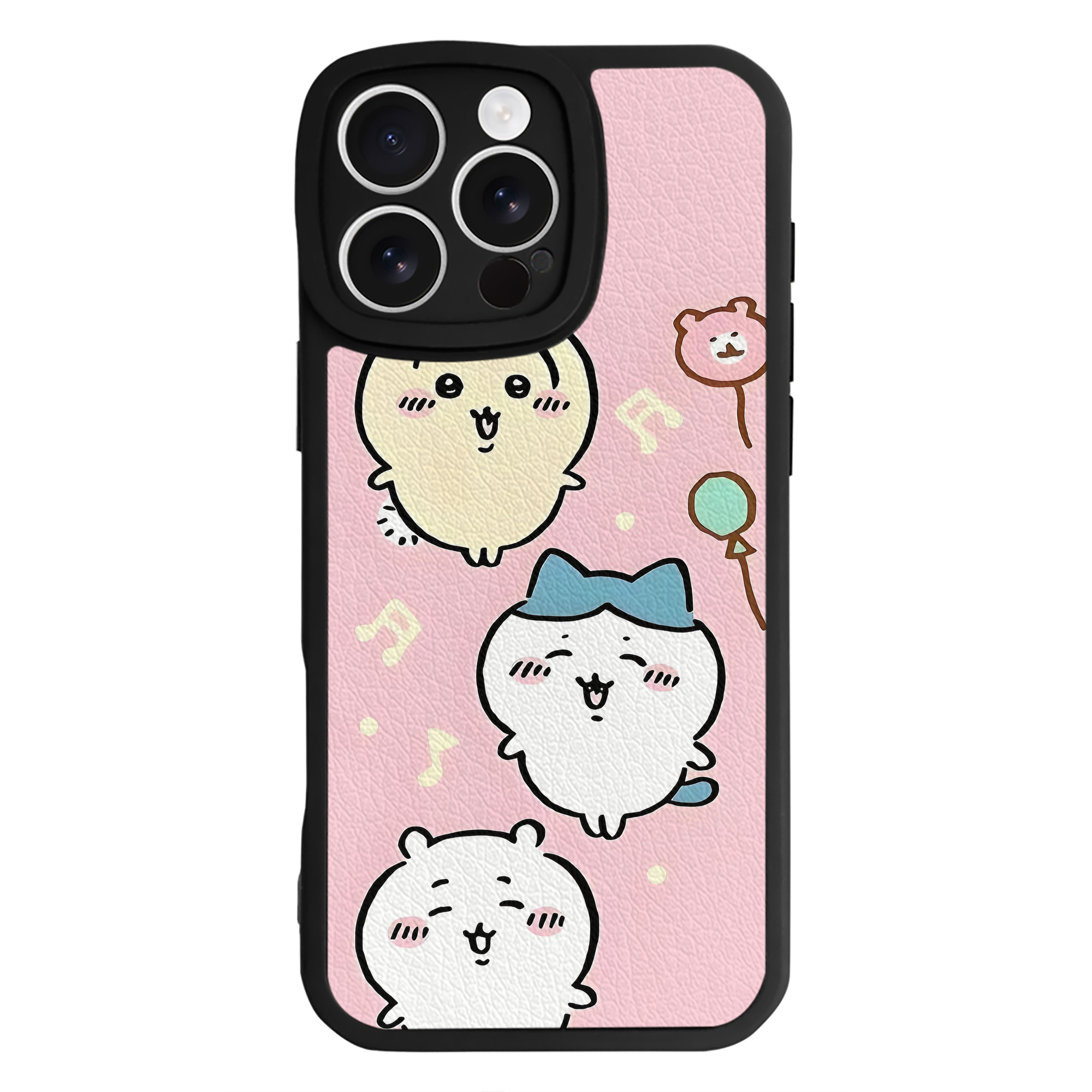 （画像用） ちいかわ Chii-kawa 【iPhone 16シリーズ対応】シリコンスマホケース（レザー調） 材質：シリコン